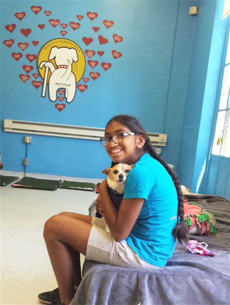 Meena Kumar fille adoptée aide chiens âgés