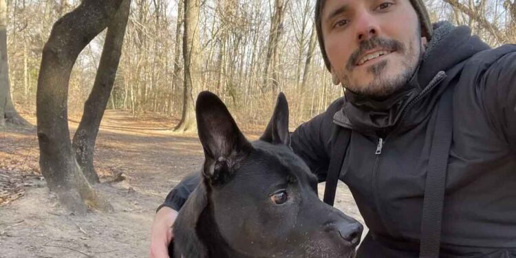 Un homme achète et rénove un chalet dans les bois pour y installer son chien en guise de maison de retraite