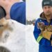 Cet homme a utilisé son café chaud pour sauver 3 chatons bloqués dans la neige [VIDEO]