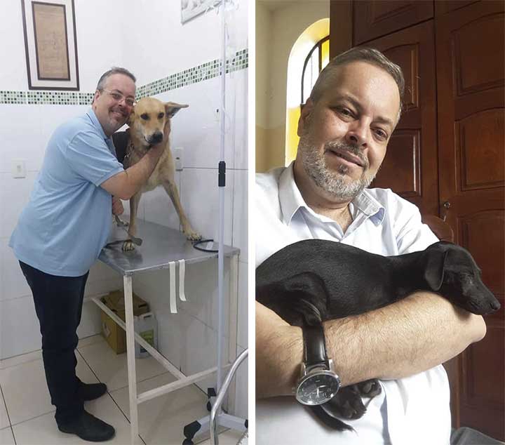 Un prêtre sauve des chiens