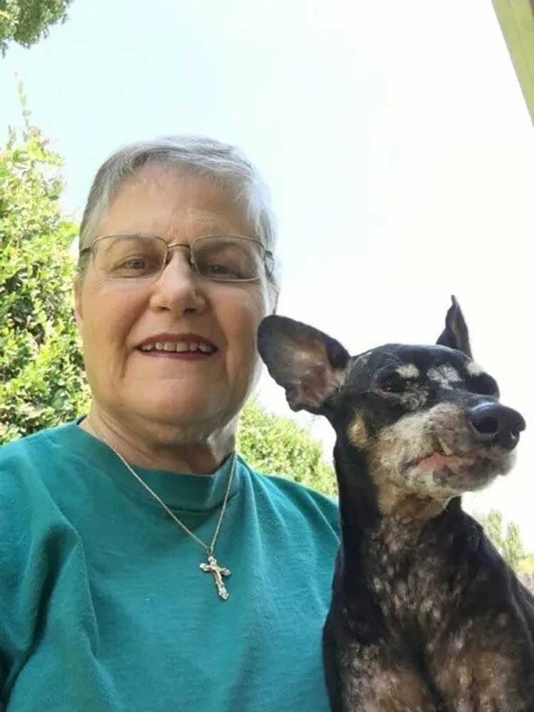 Grand-mère chenil demandé chien le plus âgé