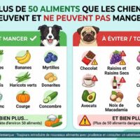50 aliments que les chiens peuvent ou non manger