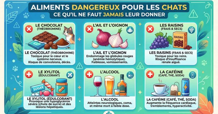 Les aliments dangereux pour les chats ce qu'il ne faut jamais donner