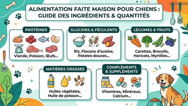 Ration ménagère pour chien : quelles quantités et quels aliments ?