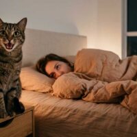 Pourquoi mon chat miaule la nuit ? (et comment retrouver le sommeil)