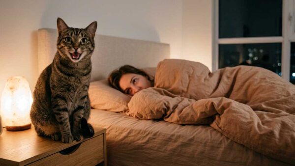 Pourquoi mon chat miaule la nuit